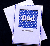 Amazing Dad - Handcrafted Fathers Day Crad - dr17-0018